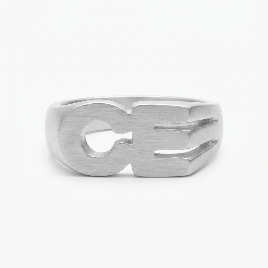 Pinky Initial Ring | Sterling Silver