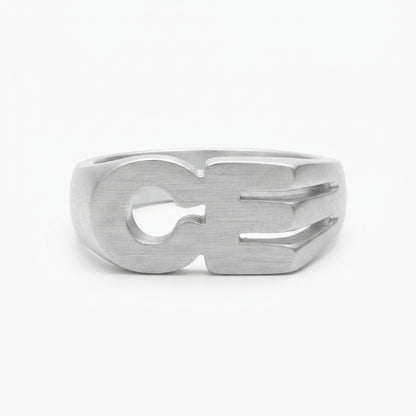 Pinky Initial Ring | Sterling Silver